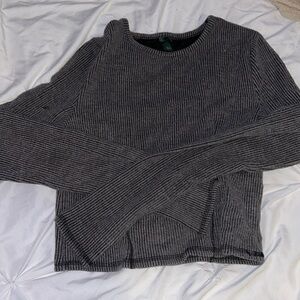 Black Ribbed Sweater